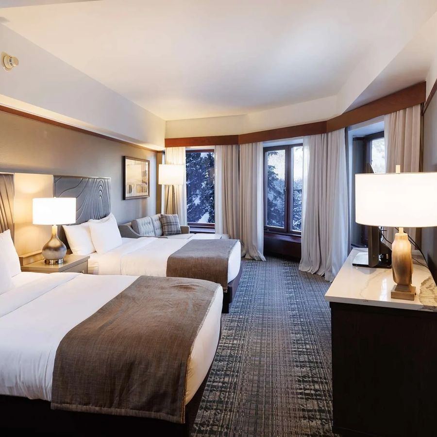 Signature suite interior at the luxury hotel at Alyeska Resort in Girdwood